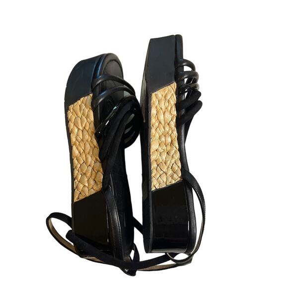 Louise et Cie LO Bimo Black Strappy Platform Sandals Size 5.5 - Picture 7 of 11